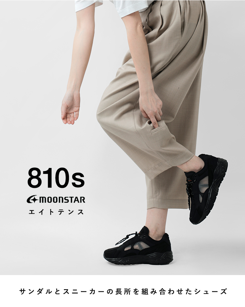 moonstar 810s(ムーンスター エイトテンス)シンセティックレザーエアホールグランドシューズ“STUDENAERO”et034