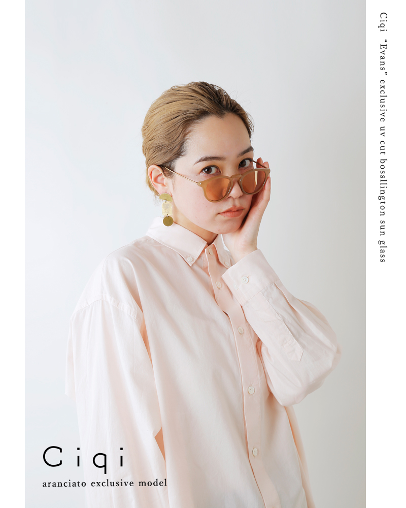 Ciqi(シキ)aranciato別注 UVカット ボスリントンサングラス“Evans” evans-exclusive