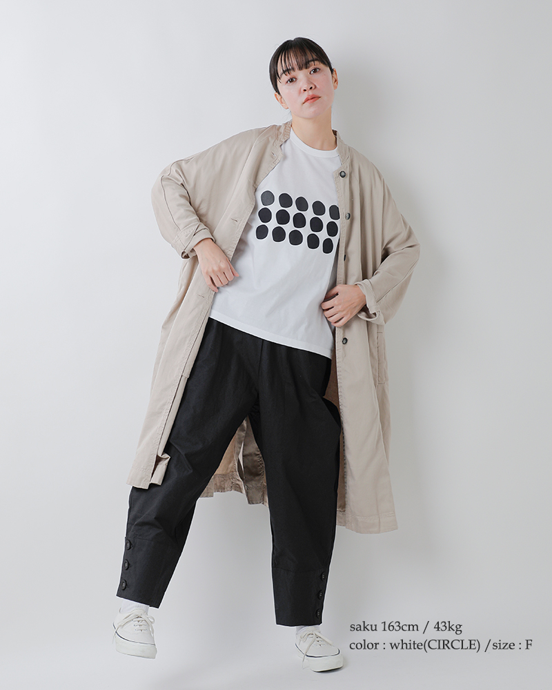 (g)(グラム)コットン天竺プリントTシャツ“COMMENT/CIRCLE”g-317cm-cl