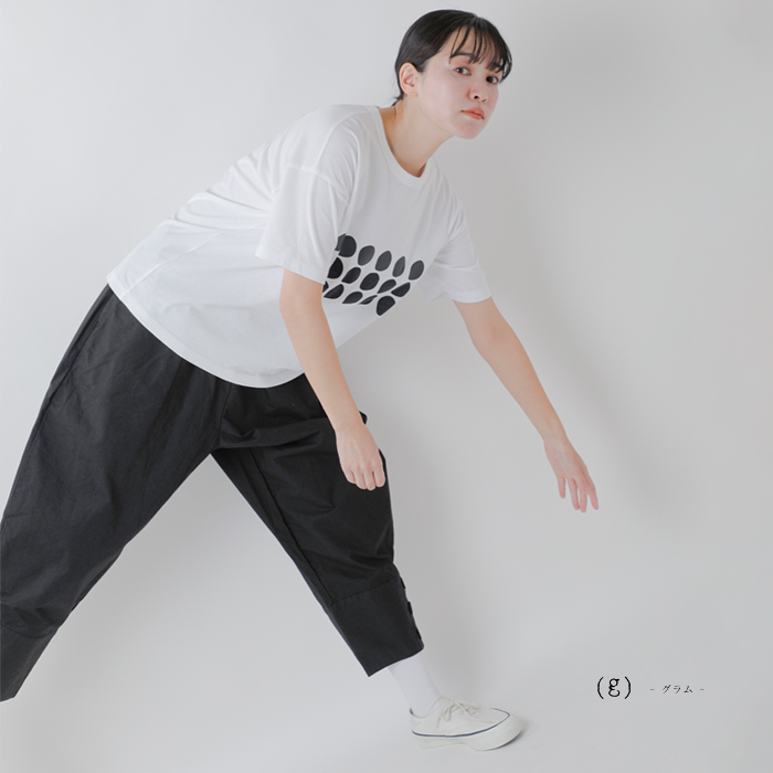 (g)(グラム)コットン天竺プリントTシャツ“COMMENT/CIRCLE”g-317cm-cl