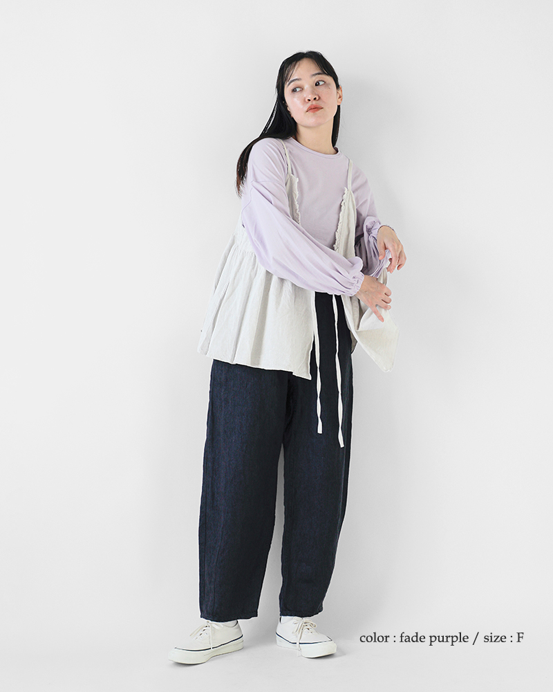 Gauze#(ガーゼ)コットンパフスリーブイージープルオーバー“PUFFSLEEVEEAZYPULLOVER”g1038