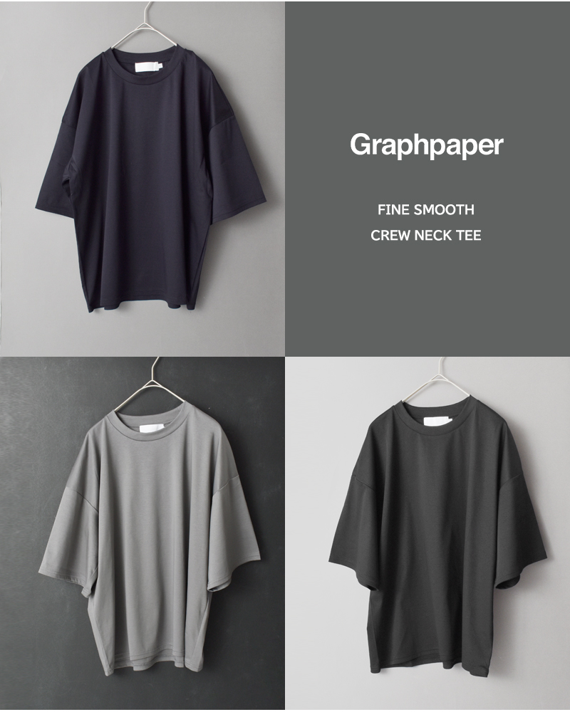 graphpaper(Oty[p[)Rbgt@CX[XN[lbNTVcgFineSmoothCrewNeckTeehgl251-70201b