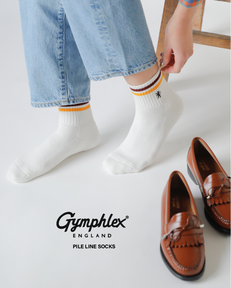 Gymphlex(ジムフレックス)裏パイルラインソックスgy-h0350tsx