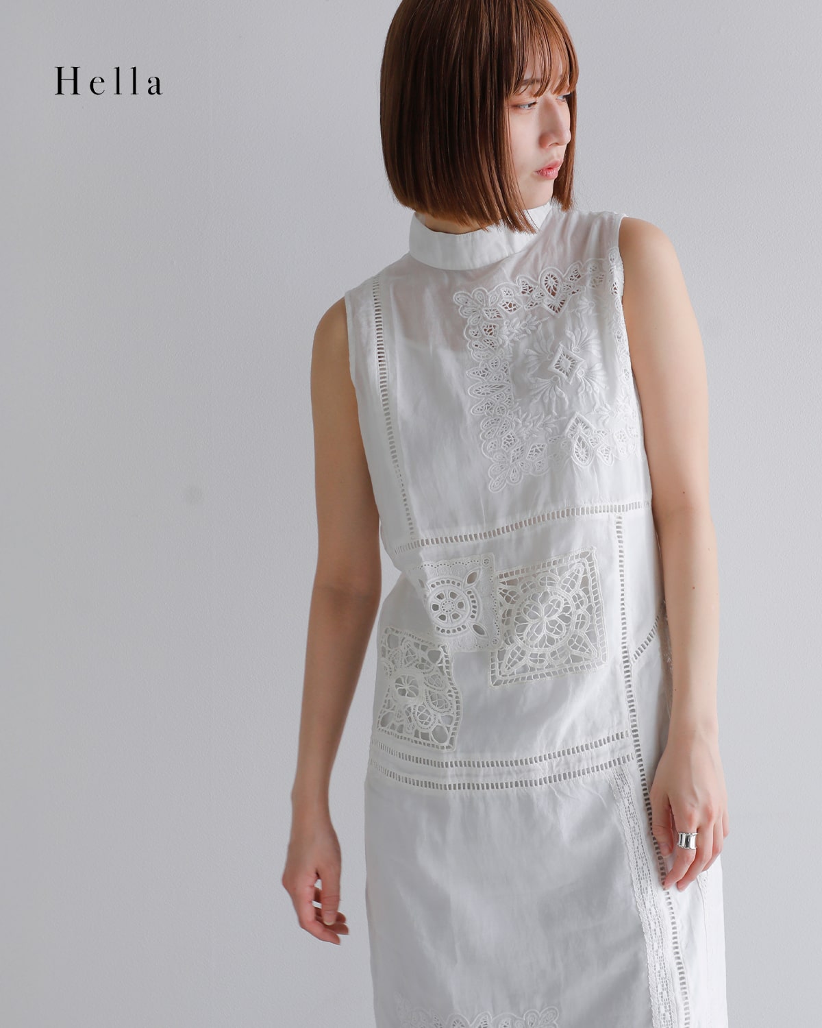 Hella ヘラ コットン パッチワーク ドレス “PATCHWORK DRESS