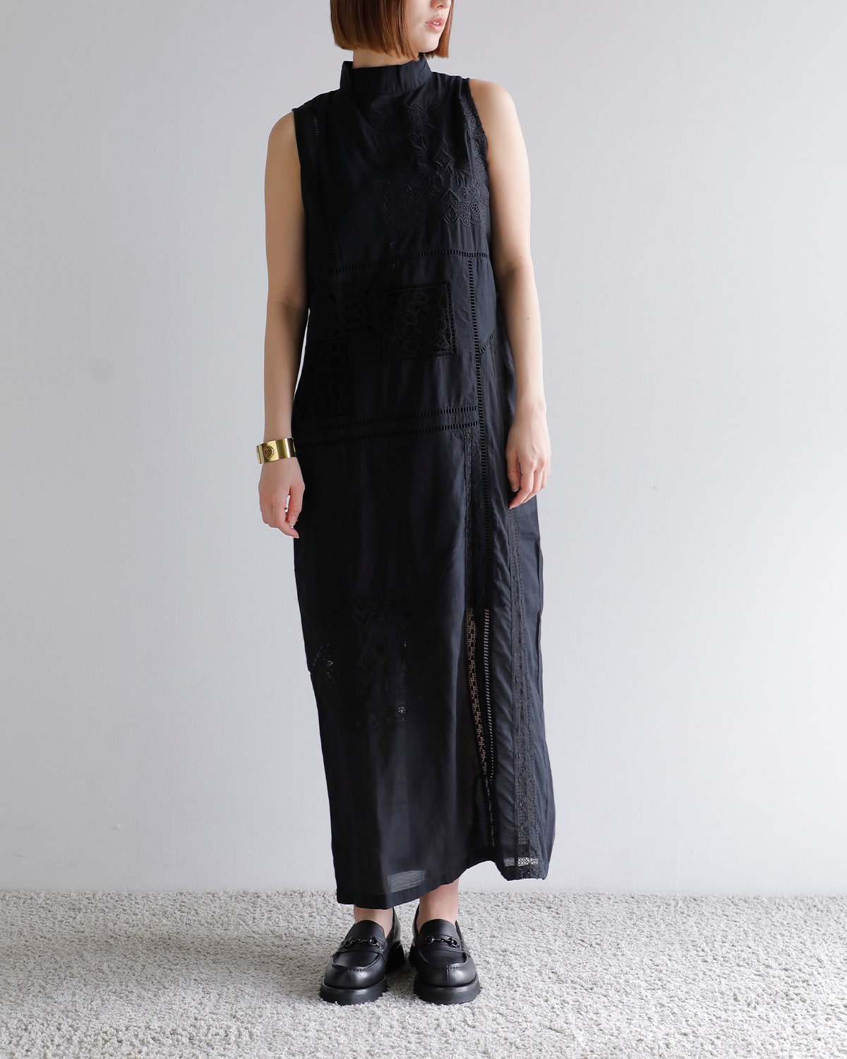 Hella(ヘラ)コットンパッチワークドレス “PATCHWORK DRESS” h251-02