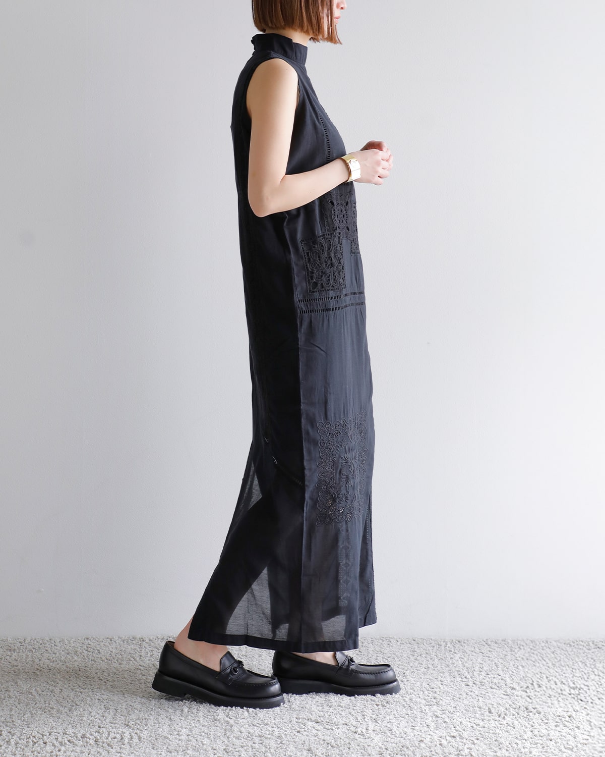 Hella(ヘラ)コットンパッチワークドレス “PATCHWORK DRESS” h251-02