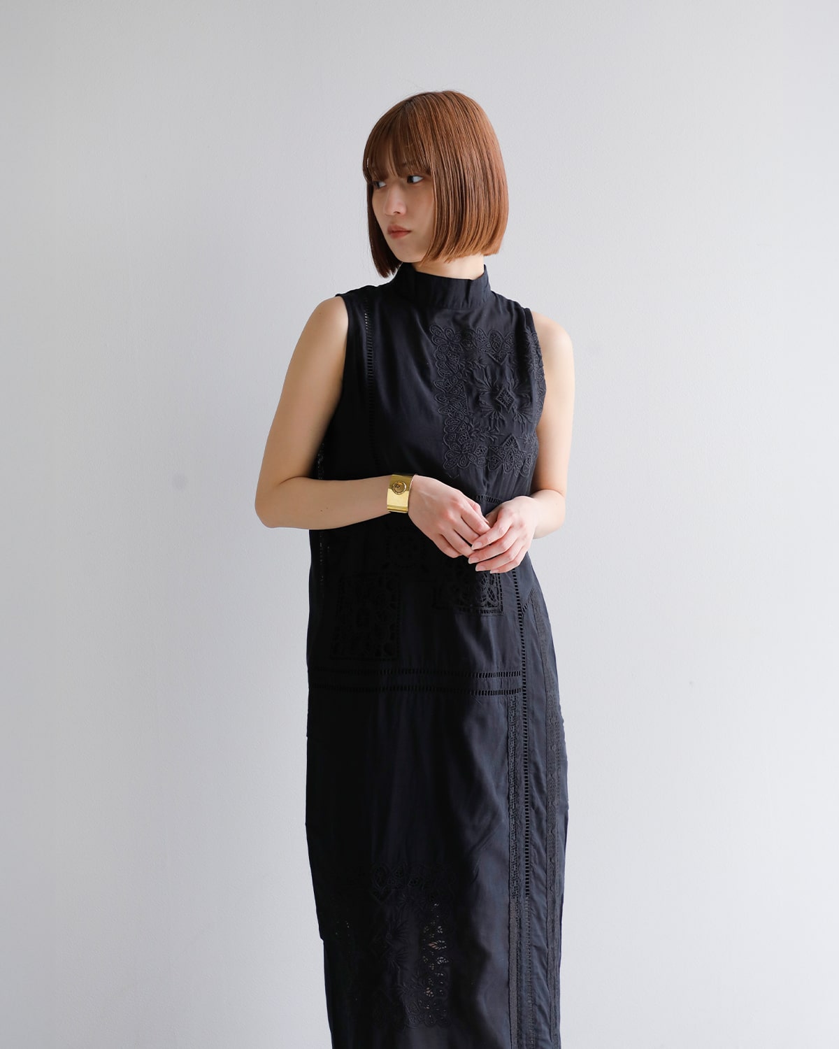 Hella(ヘラ)コットンパッチワークドレス “PATCHWORK DRESS” h251-02