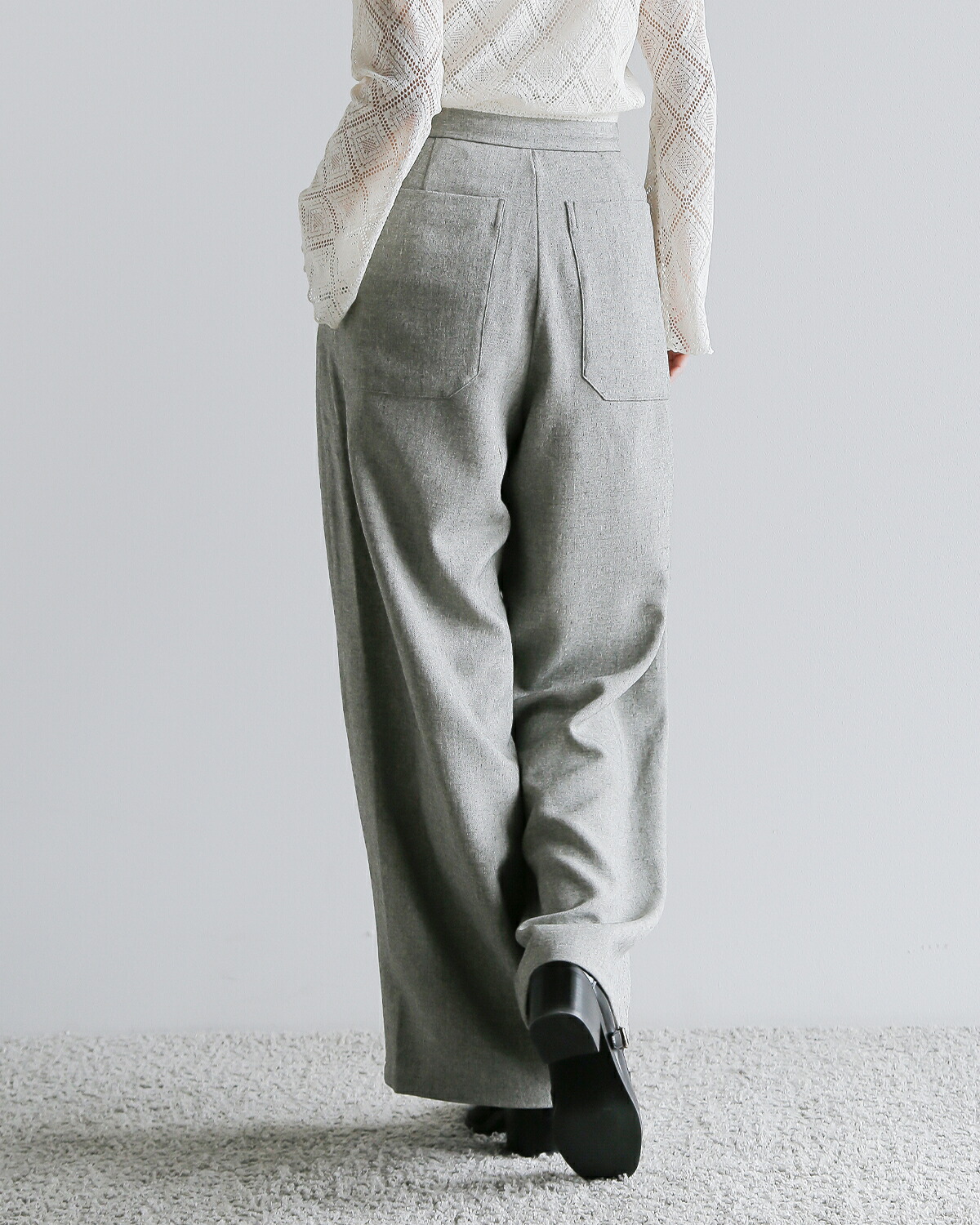 Hella(ヘラ)ダブルウエストパンツ“DOUBLEWAISTPANTS”h251-22