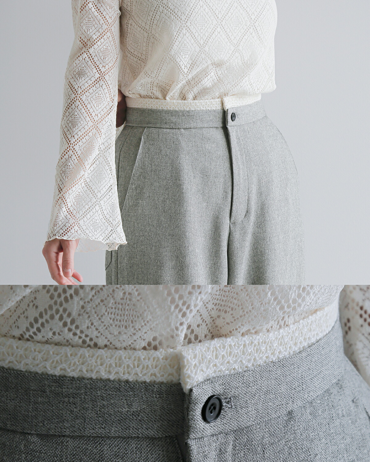Hella ヘラ ダブル ウエスト パンツ “DOUBLE WAIST PANTS” h251