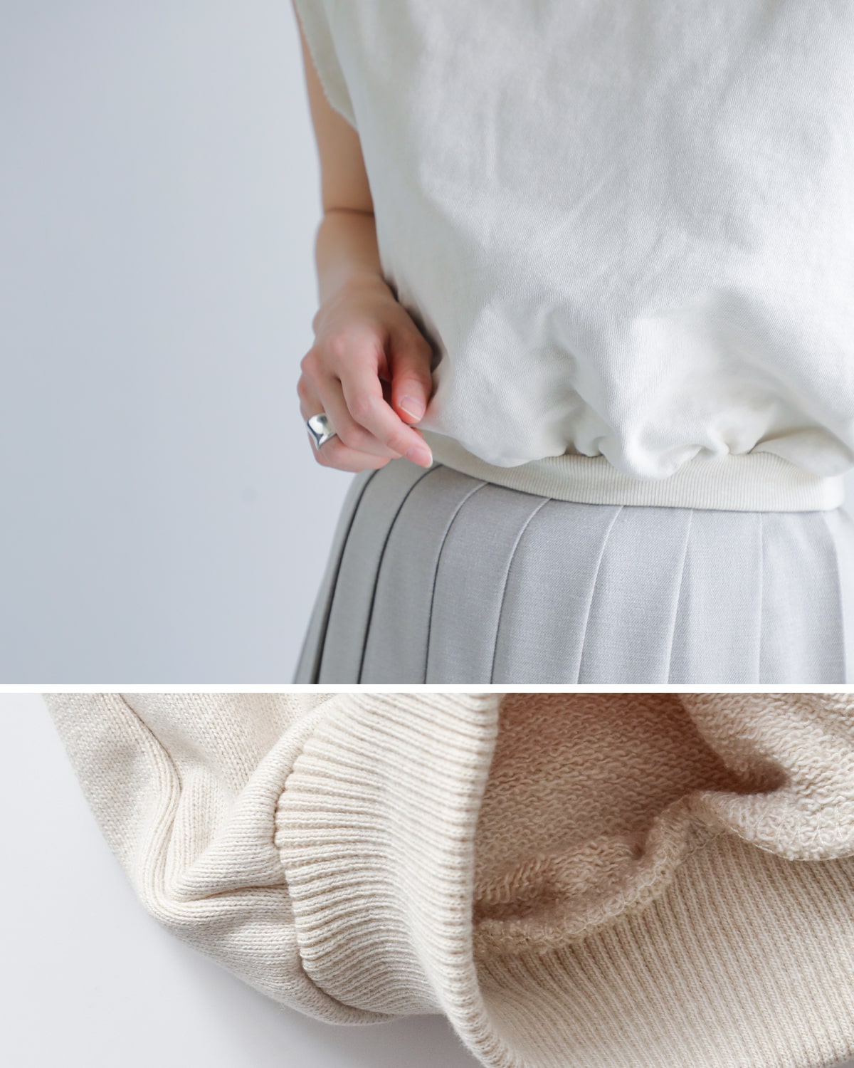 Hella(ヘラ)コットンカットオフラグランスウェットプルオーバー “CUT OFF SWEAT” h251-26