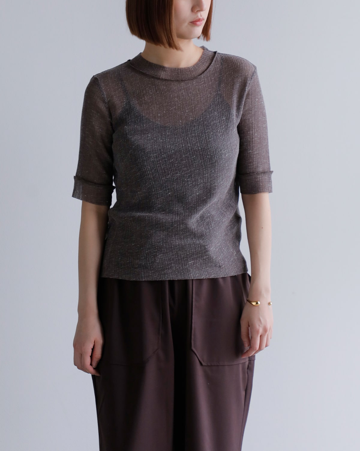 Hella(ヘラ)シアーネップTシャツ “SHEER NEP T-SHIRT” h251-30