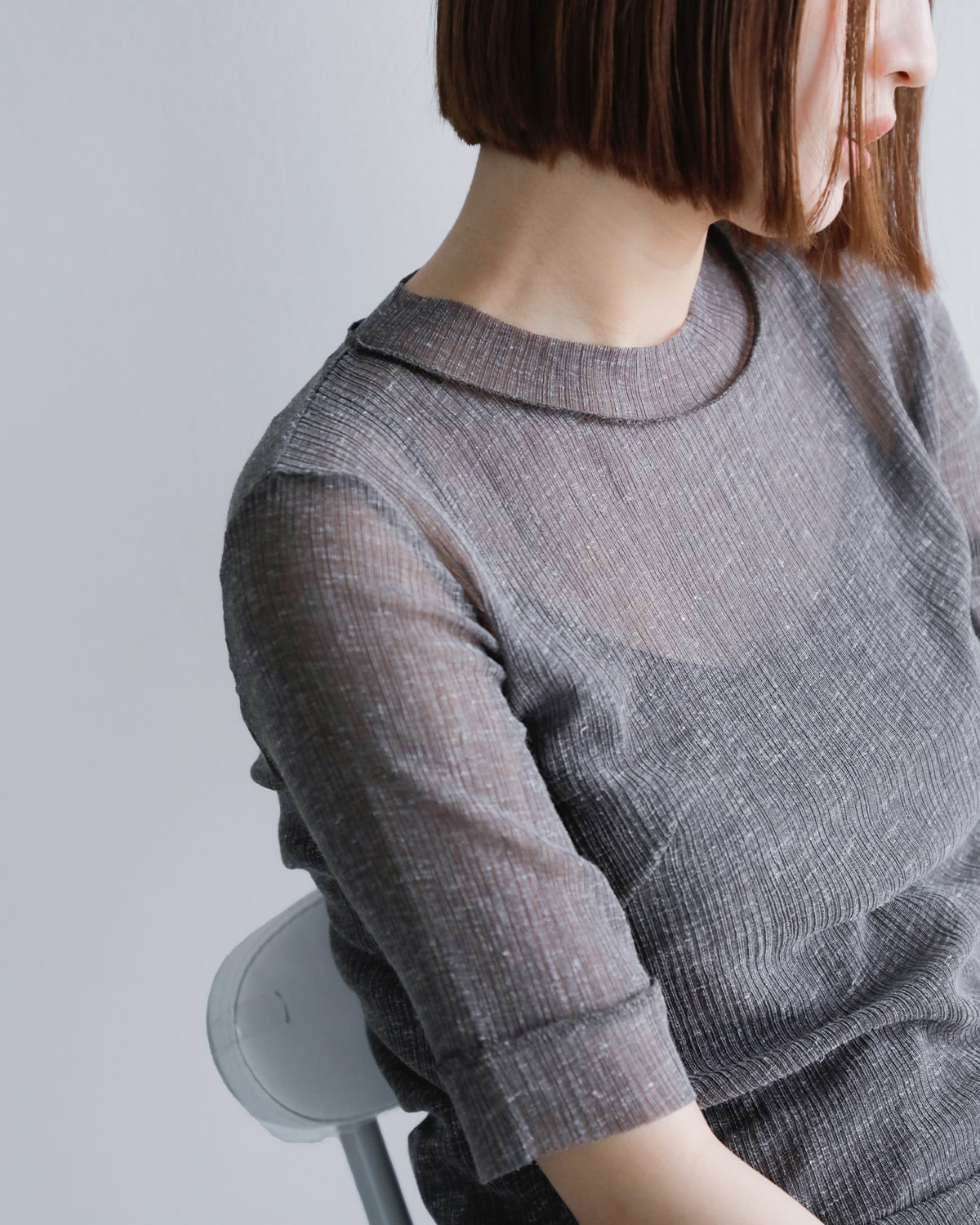 Hella(ヘラ)シアーネップTシャツ “SHEER NEP T-SHIRT” h251-30