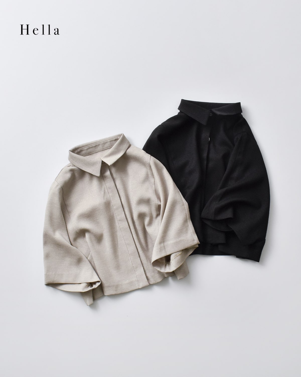 【原価ぶっ壊し割引】クロップドシャツ 30%OFF】Hella ヘラ フライ フロント クロップド シャツ “FLY