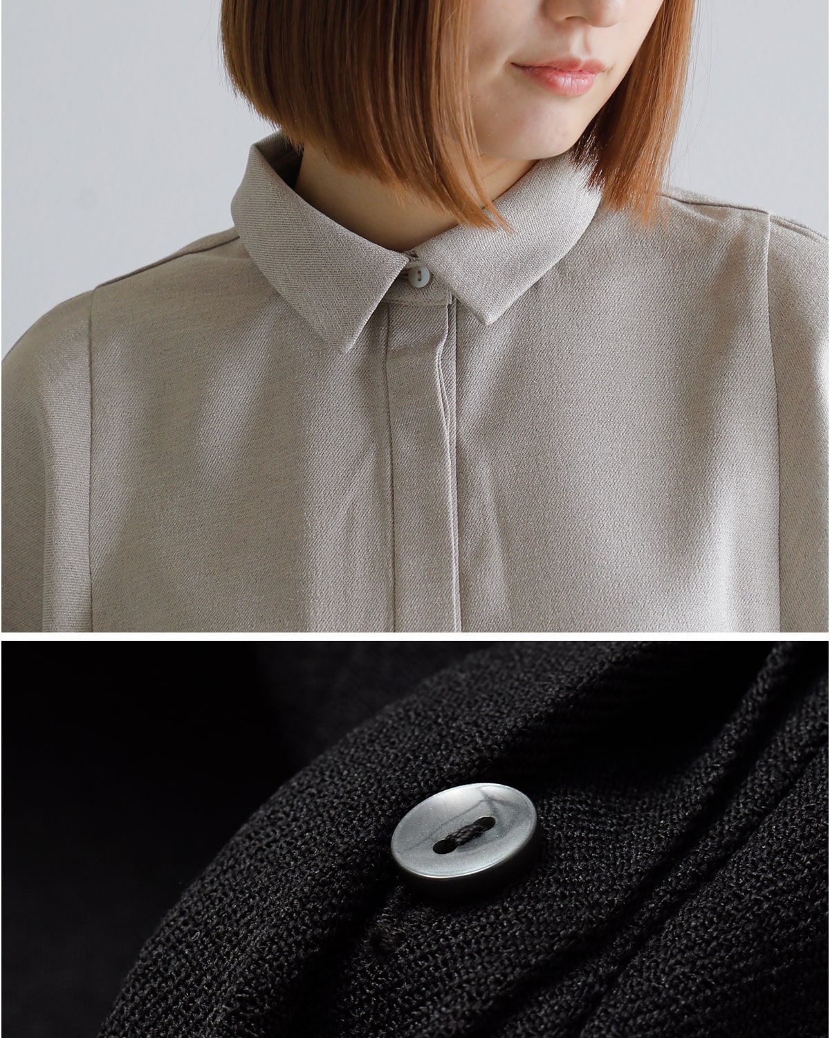 Hella(ヘラ)フライフロントクロップドシャツ “FLY FRONT CROPPED SHIRT” h251-31