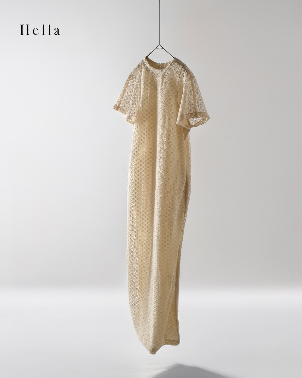 Hella ヘラ ラッセルレース ロング ドレス “RACHEL LACE DRESS