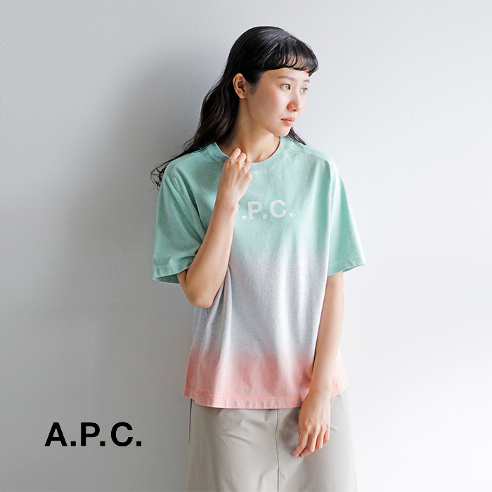 A.P.C.(アー・ペー・セー)ウィンドディップダイ半袖Tシャツ“T-SHIRTWINDDIPDYE”h26481