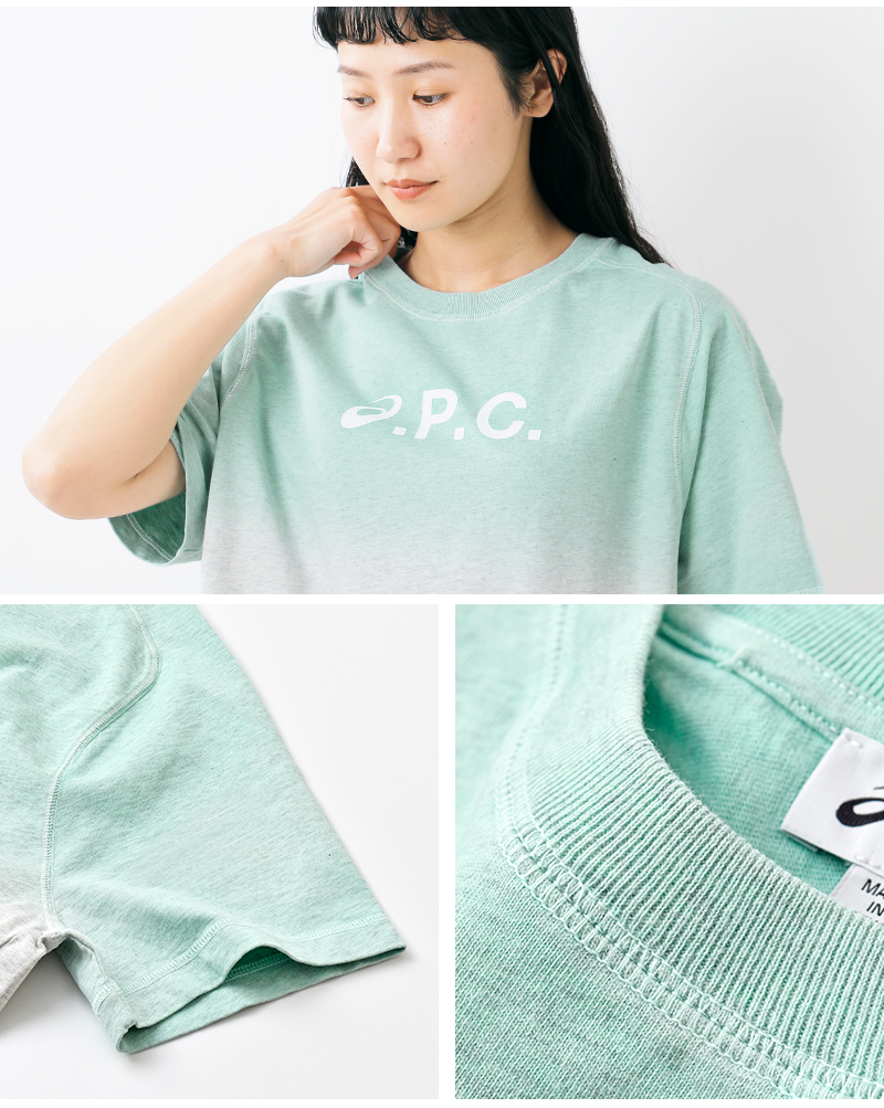 A.P.C.(アー・ペー・セー)ウィンドディップダイ半袖Tシャツ“T-SHIRTWINDDIPDYE”h26481