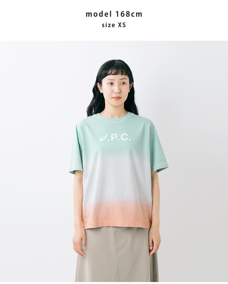 A.P.C.(アー・ペー・セー)ウィンドディップダイ半袖Tシャツ“T-SHIRTWINDDIPDYE”h26481