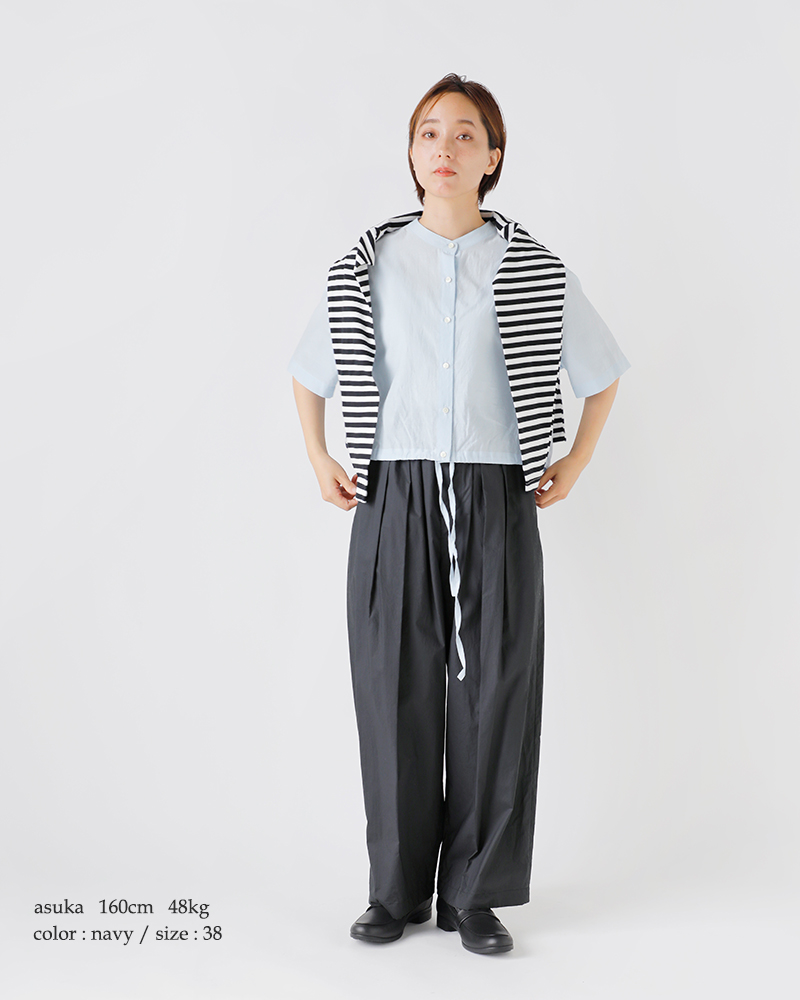 nicholson&nicholson(ニコルソンアンドニコルソン)コットンポプリンハカマパンツ“HAKAMA-POPLIN”hakama-poplin