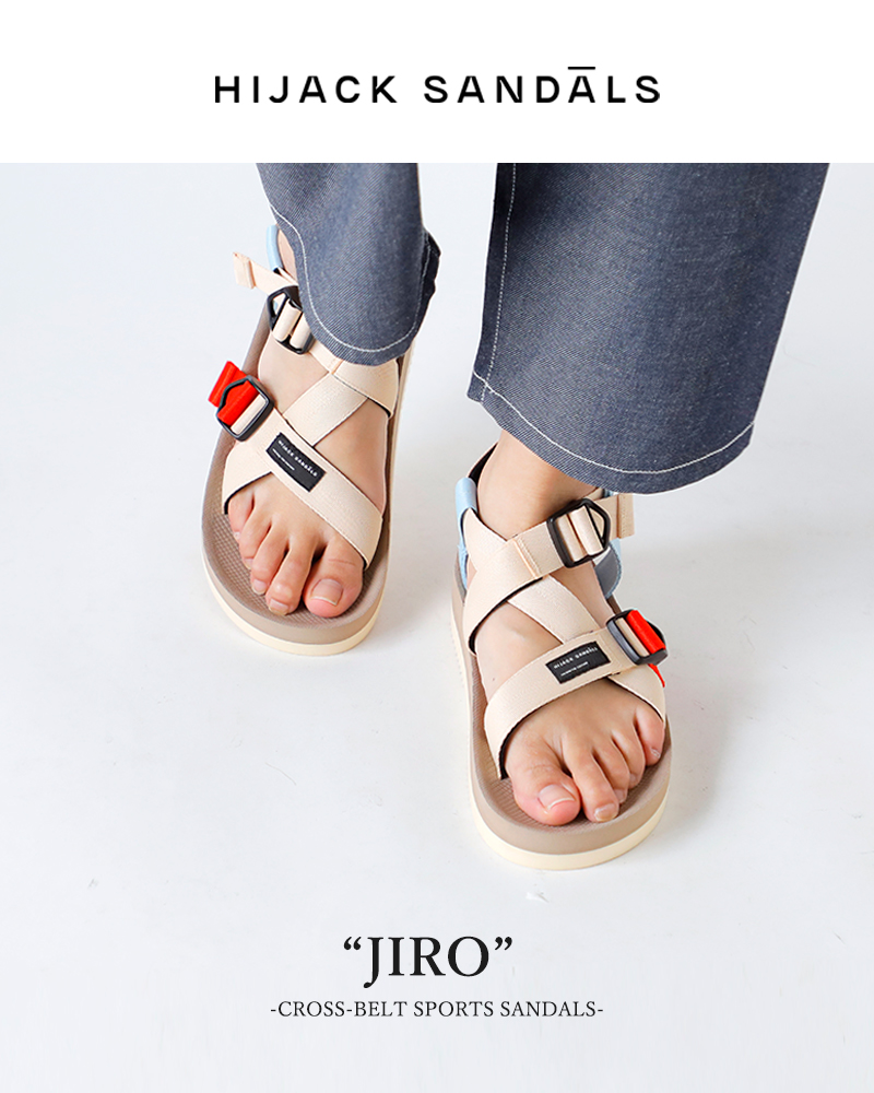 HIJACK SANDALS(ハイジャックサンダル)クロスベルトスポーツサンダル“JIRO”jiro
