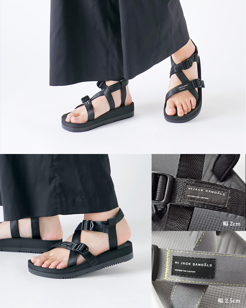 HIJACK SANDALS(ハイジャックサンダル)クロスベルトスポーツサンダル“JIRO”jiro