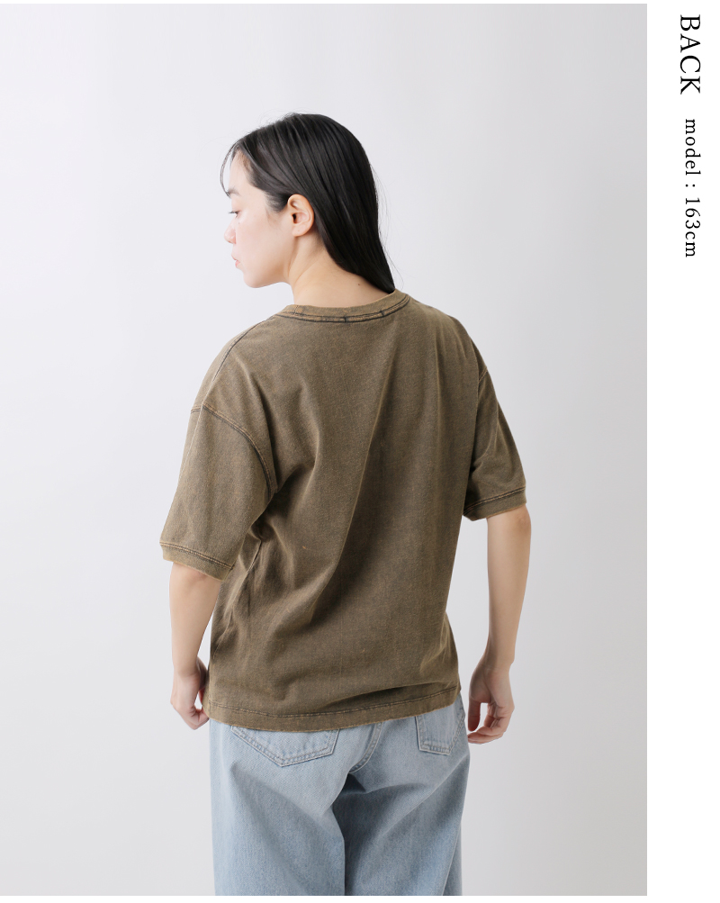 Johnbull(ジョンブル)コットンピグメントダイケミカルTシャツjl251c12