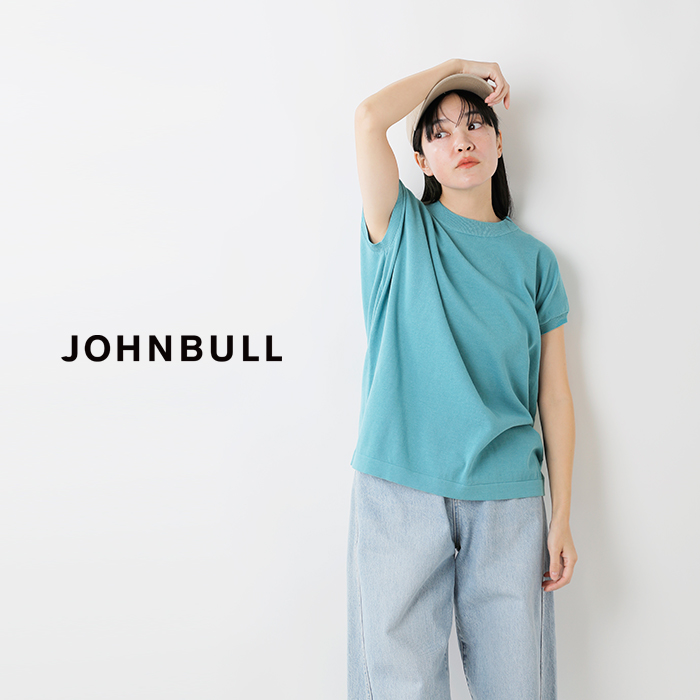 Johnbull(ジョンブル)ドライコットンフレンチスリーブニットTシャツjl251n07