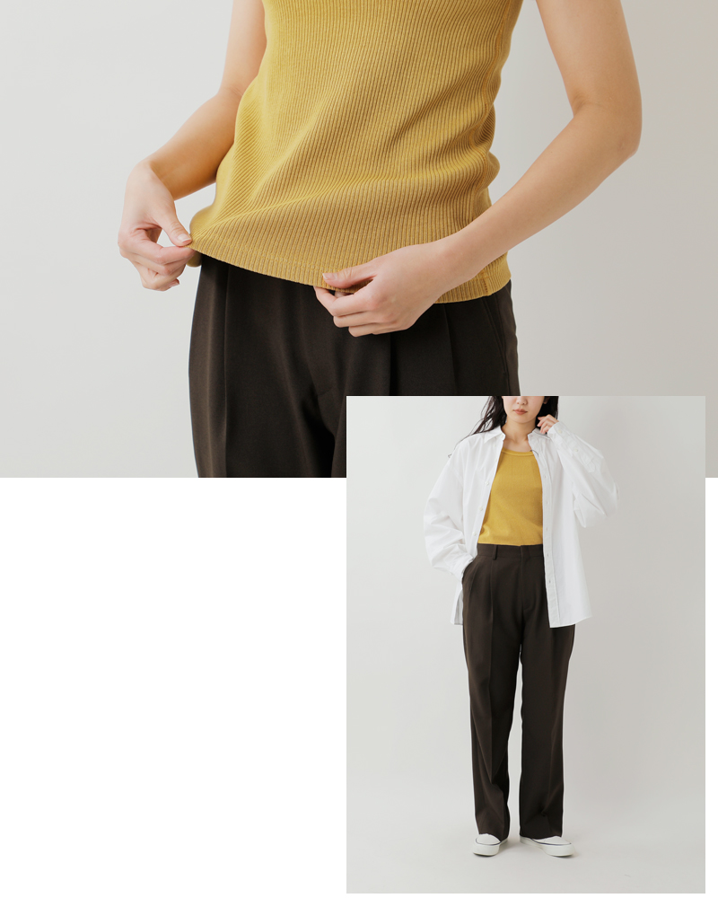 Johnbull ジョンブル コットン ピグメント 針抜き タンクトップ