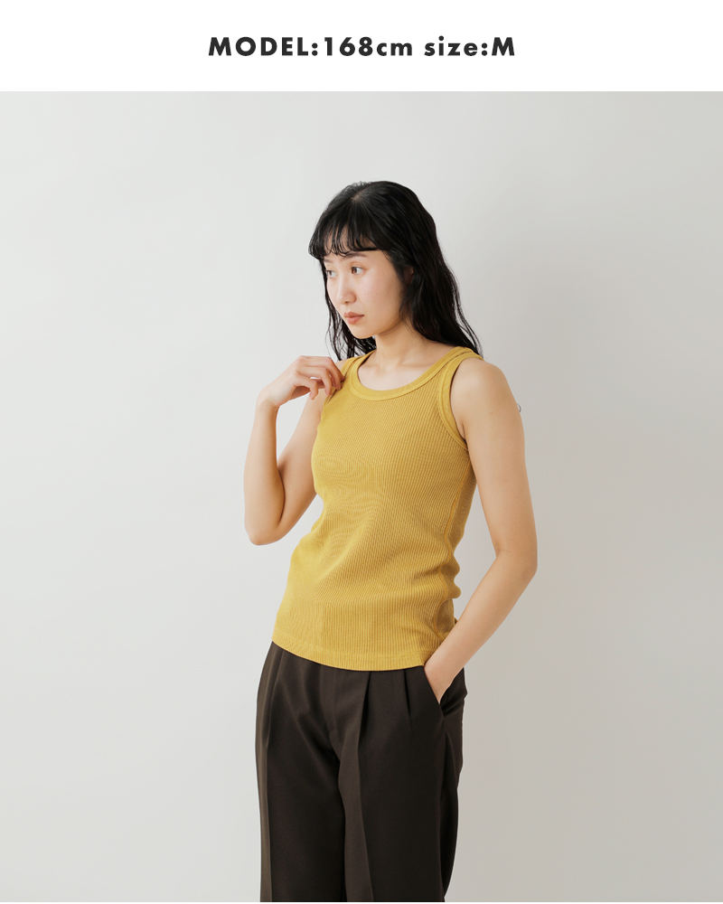 Johnbull ジョンブル コットン ピグメント 針抜き タンクトップ