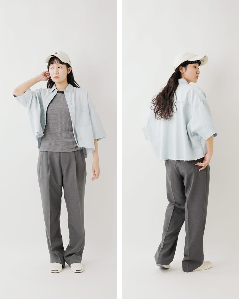 30%OFF】【÷÷】Johnbull ジョンブル デニム クロップド ハーフ