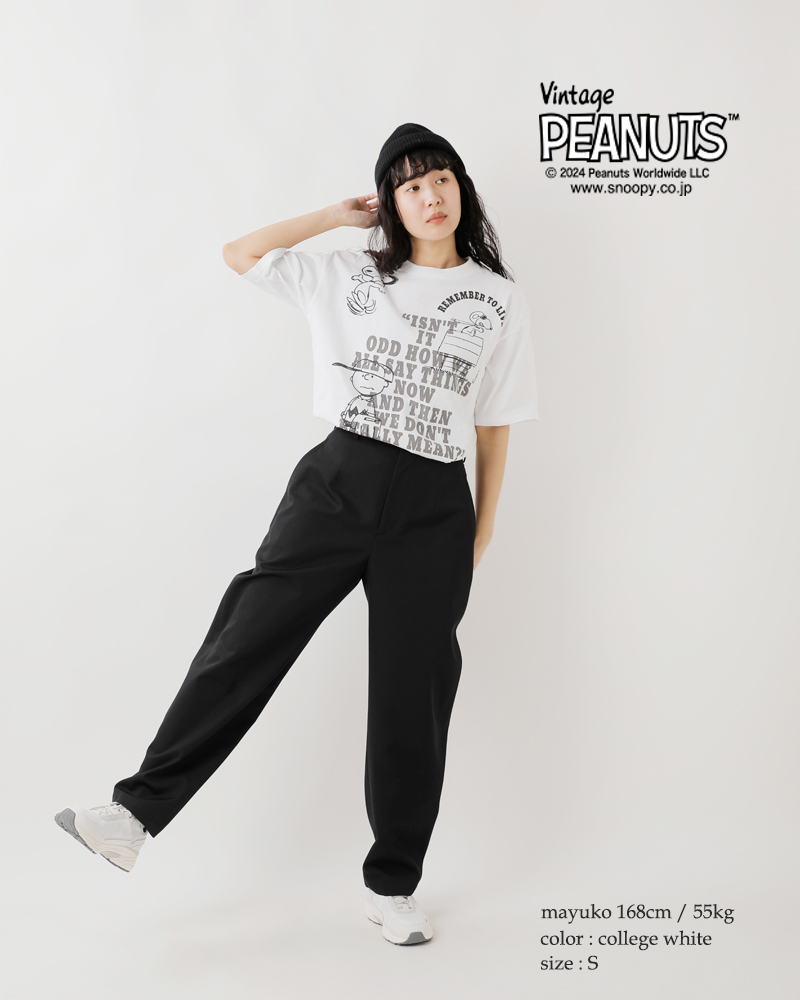 Johnbull(ジョンブル)PEANUTSSNOOPY/COLLAGE/CHARLIEBROWN/DENIMSNOOPYコットンプリントTシャツjt251c50-51-52-53