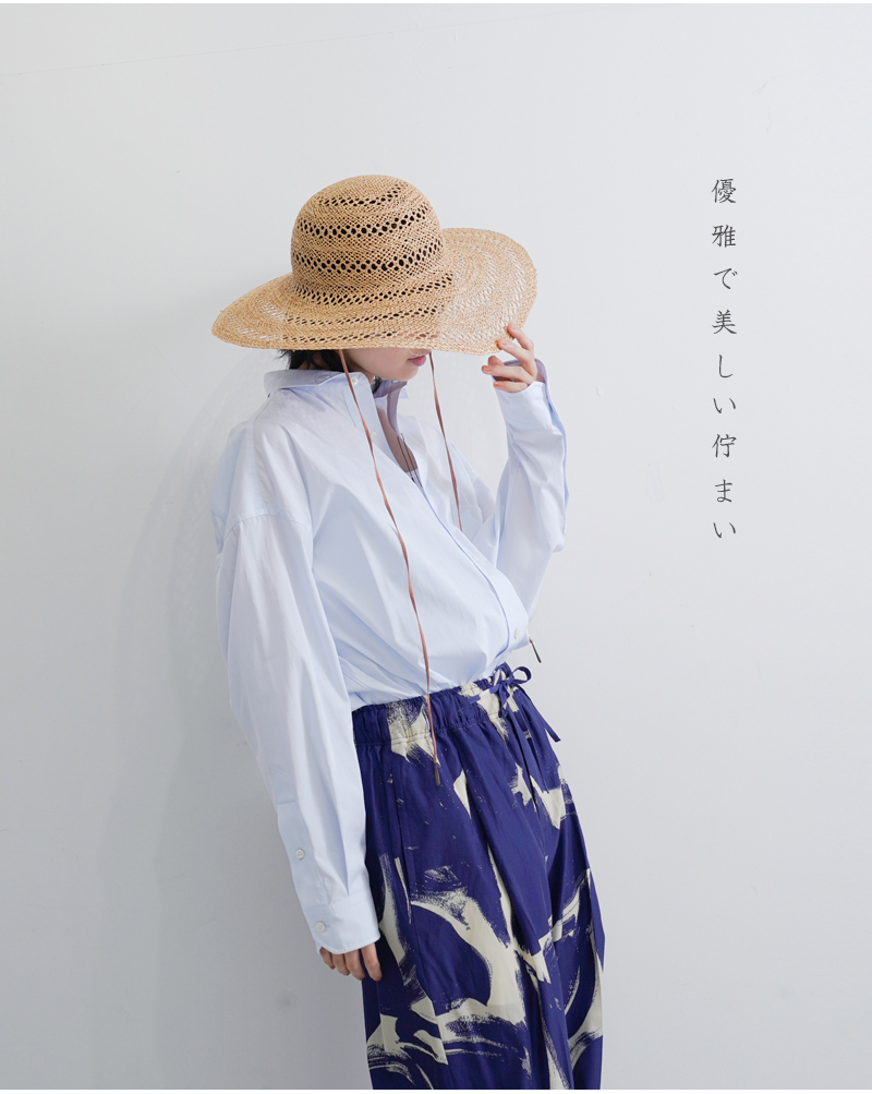 chisaki(チサキ)ラフィアリボンハット“風と遊ぶ”kazetoasobu
