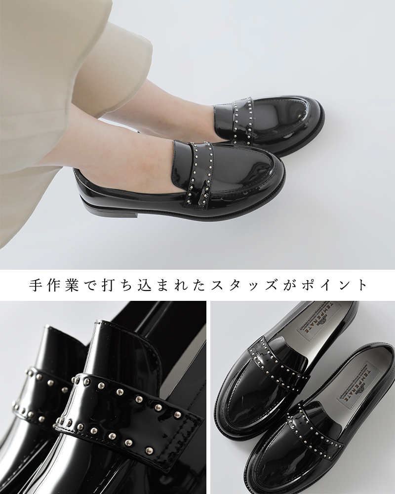 TEMPERATE(テンパレイト)スタッズベルトスリッポンシューズ“KEITH”keith