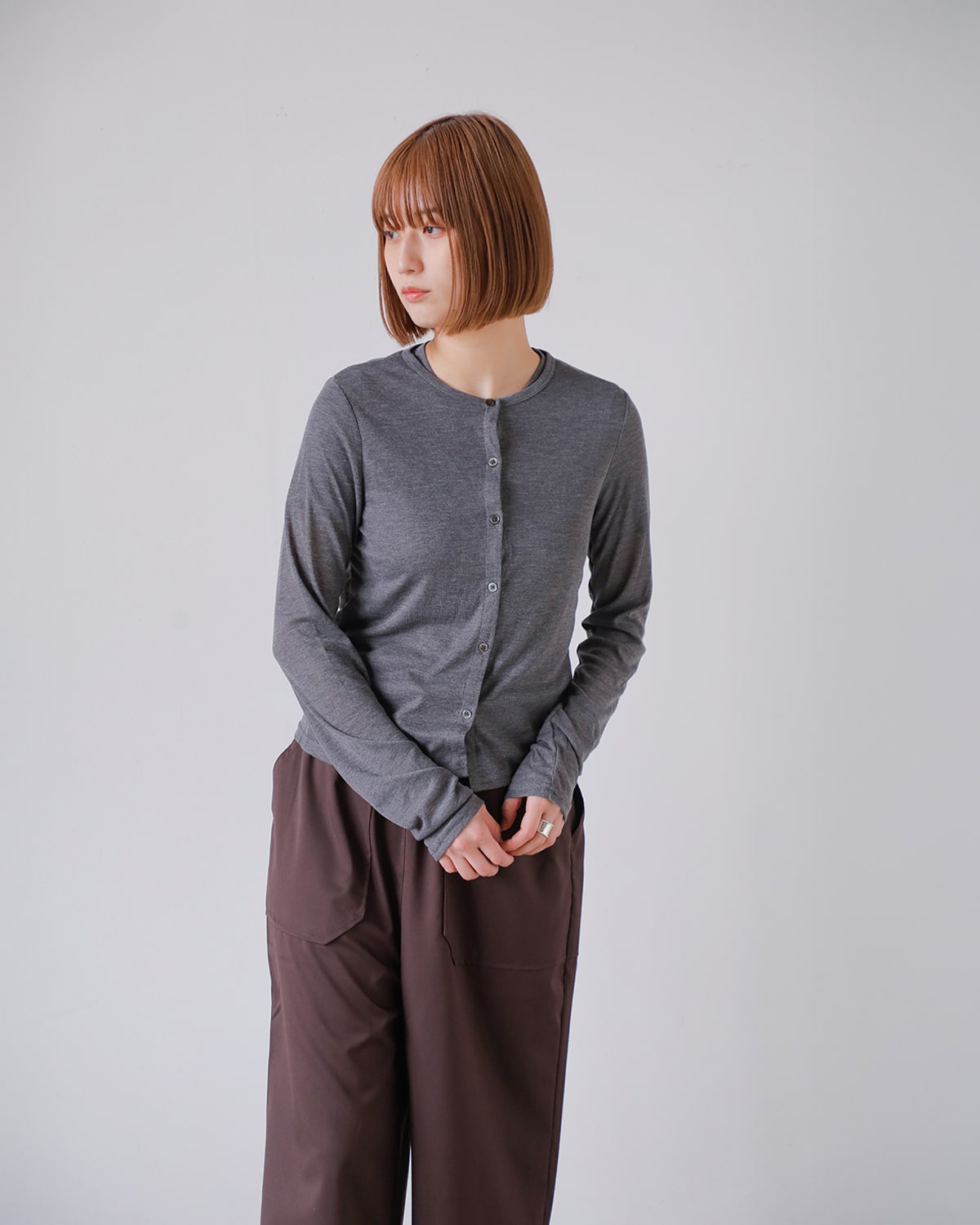 kiehtova(キエトヴァ)シアーリブニットカーディガン “SHEER RIB CARDIGAN” ktwr23