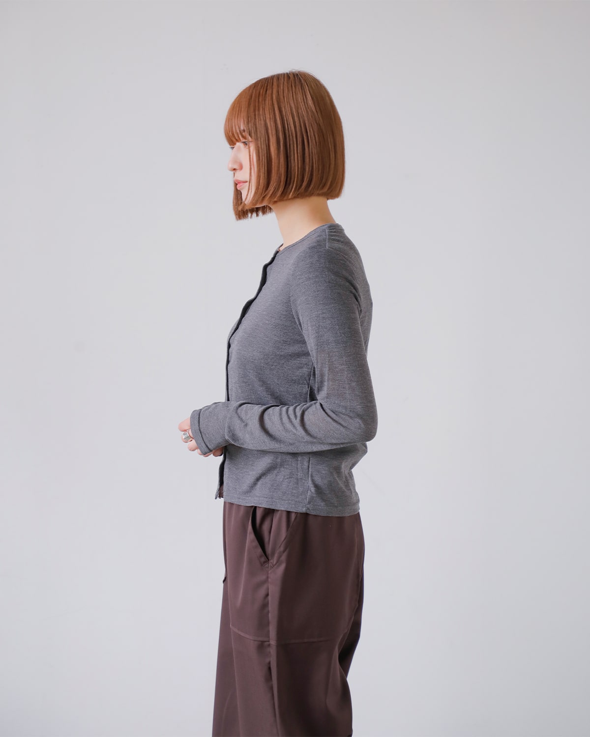 kiehtova(キエトヴァ)シアーリブニットカーディガン “SHEER RIB CARDIGAN” ktwr23