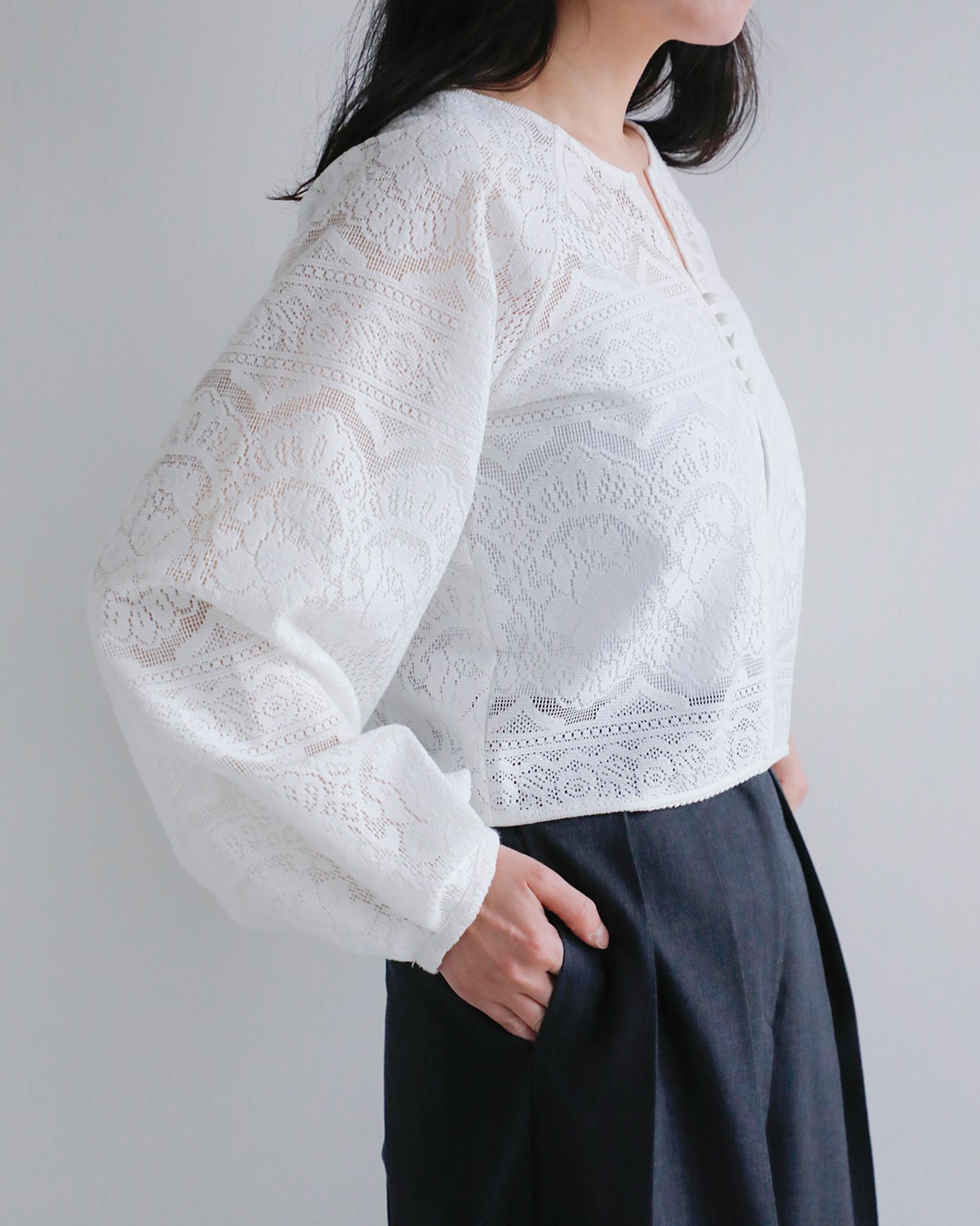 kiehtova(キエトヴァ)レースブラウス “RACE BLOUSE” ktwr27