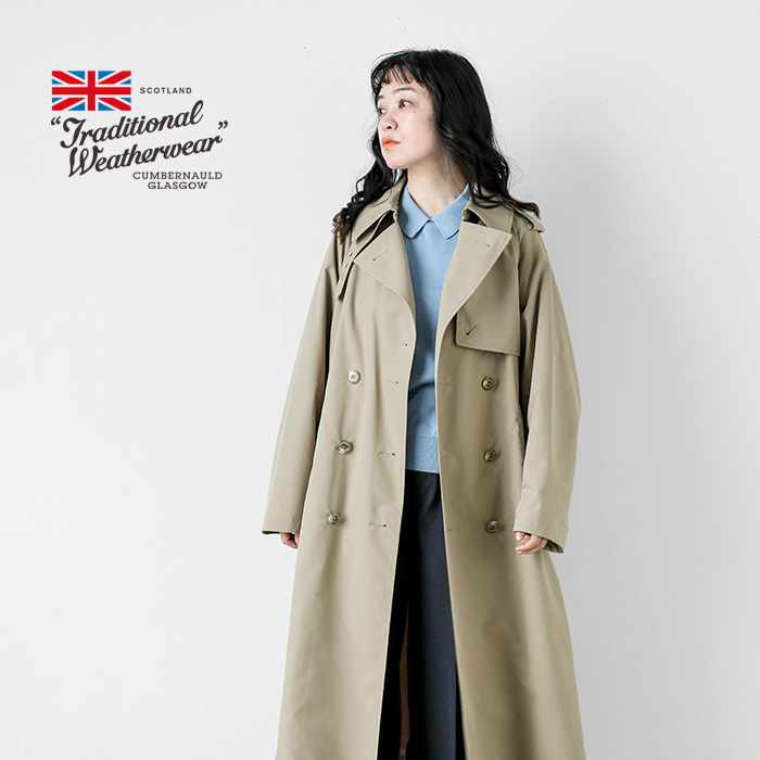 Traditional Weatherwear(トラディショナルウェザーウェア)撥水ライトウェイトタフタトレンチコート“ERITH”l251kgfco0468e