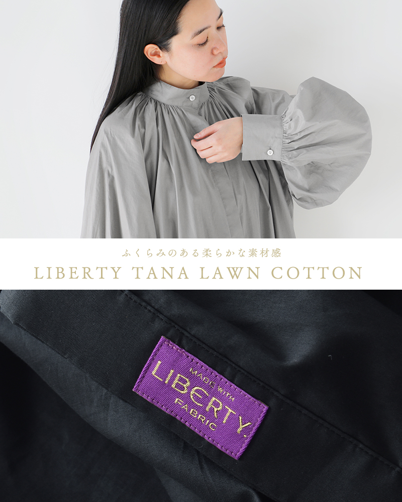 Traditional Weatherwear(トラディショナルウェザーウェア)リバティタナローンコットンシャツワンピース“DEVON”l251osfop0309lm