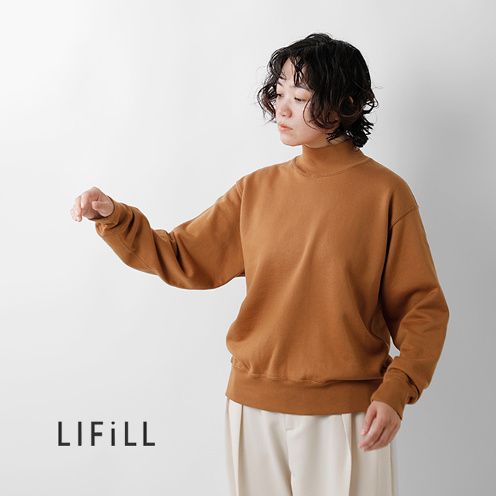LIFiLL(tB)Rbgj[уbNlbNXEFbgvI[o[gCOTTONYMOCKNECKSWEAThlf049-02