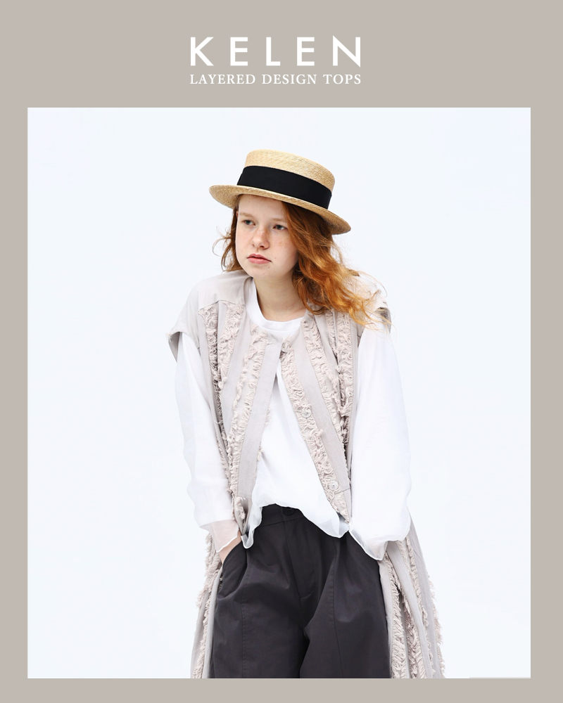 kelen(ケレン)レイヤードデザイントップス“SANE”lkl24hbl2109