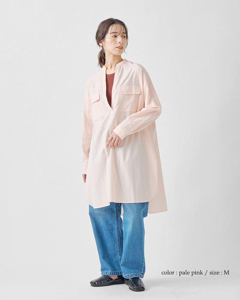 kelen(ケレン)コットンモダールスキッパーデザインチュニック“FINO”lkl25hbl2202