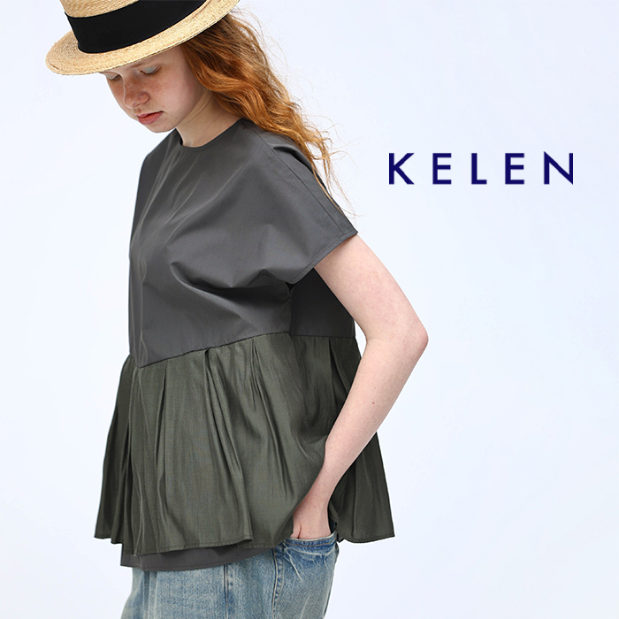 kelen(ケレン)2wayタックデザイントップス“UTA”lkl25hbl2208