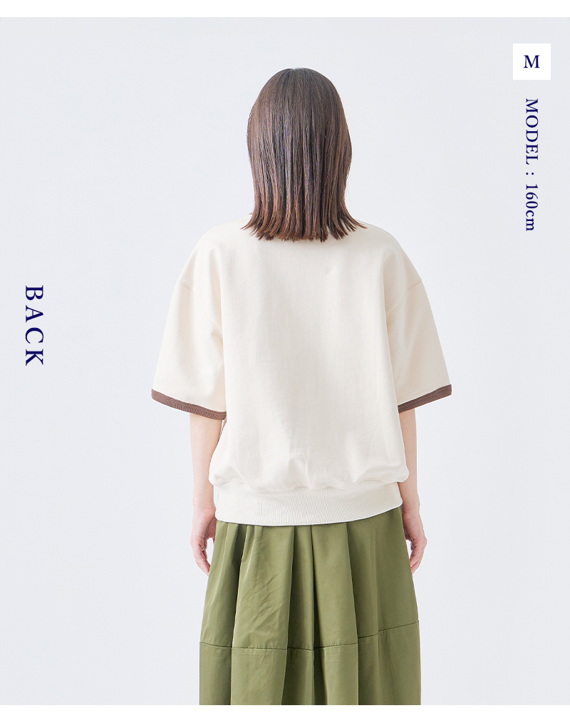 kelen(ケレン)コットンバイカラーデザイントップス“BRANDA”lkl25hbl2209