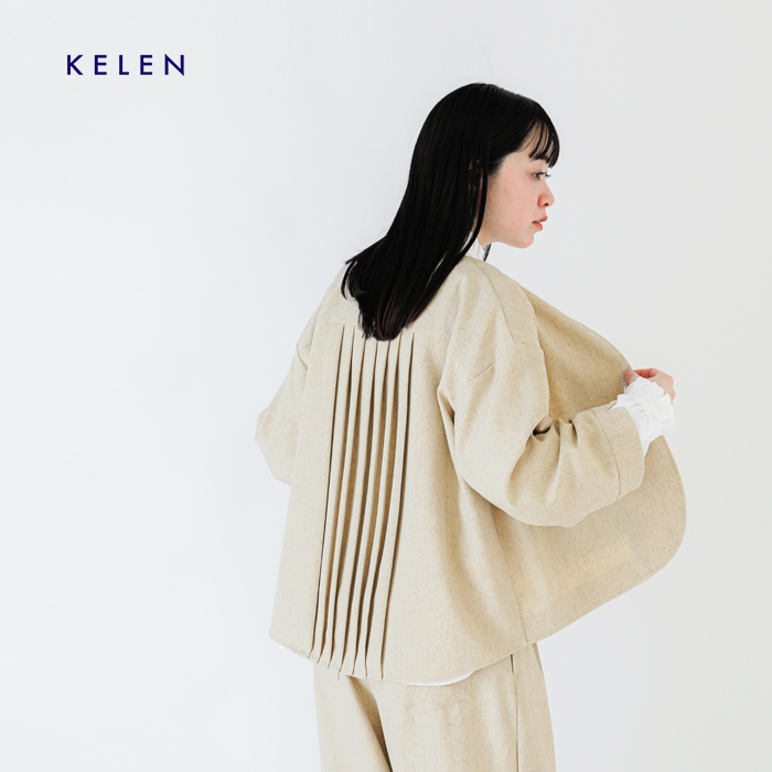 kelen(ケレン)バックプリーツジャケット“SION”lkl25hjk2059