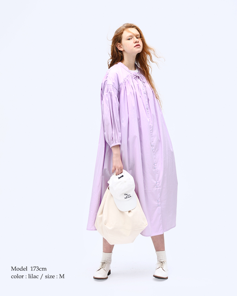 kelen(ケレン)コットンシャーリングスリーブデザインドレス“RALIERA”lkl25hop2095