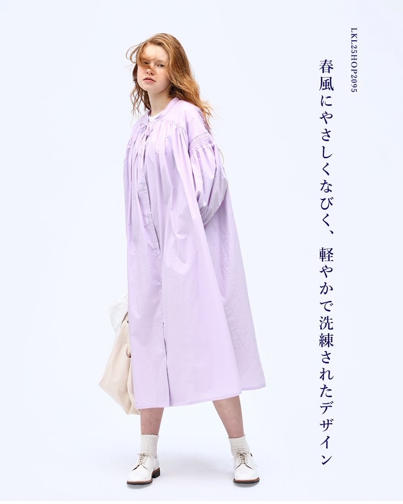 kelen ケレン コットン シャーリング スリーブ デザイン ドレス