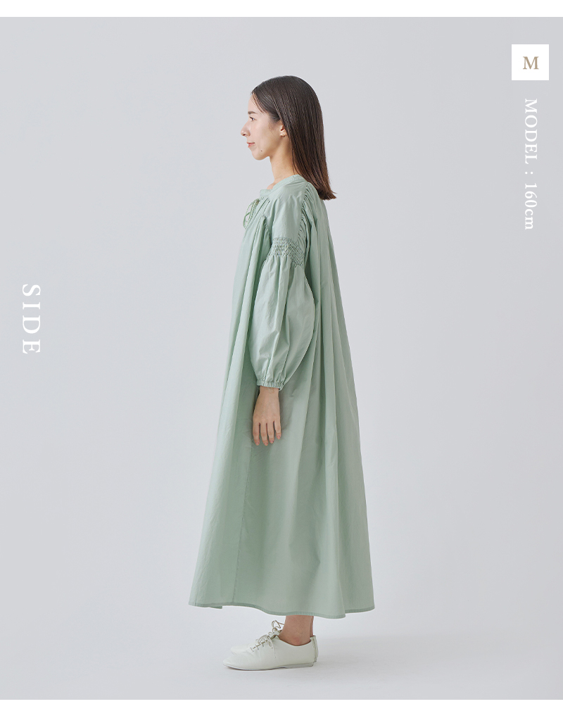 kelen(ケレン)コットンシャーリングスリーブデザインドレス“RALIERA”lkl25hop2095