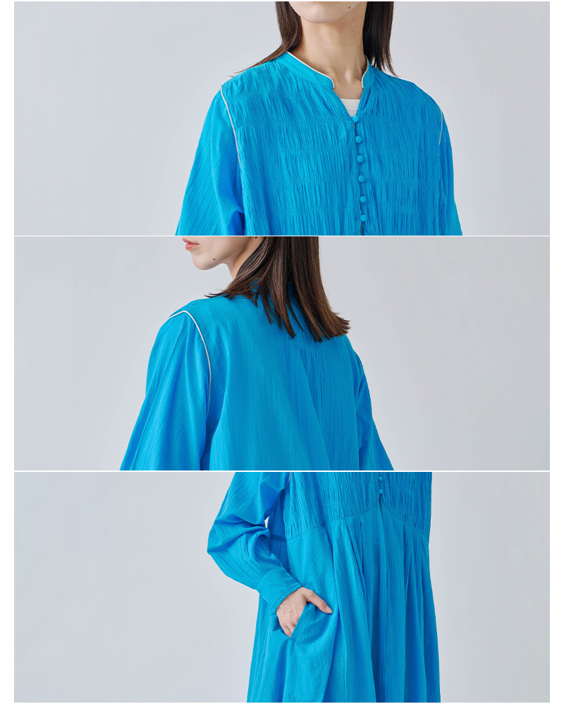 kelen(ケレン)コットンギャザーデザインドレス“SOLENE”lkl25hop2097
