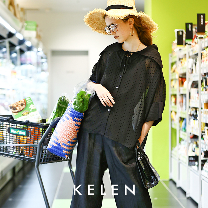 kelen(ケレン)セーラーカラーブラウス“YIMO”lkl25sbl2227