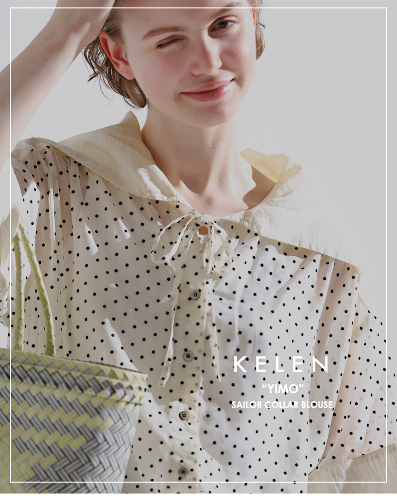 kelen(ケレン)セーラーカラーブラウス“YIMO”lkl25sbl2227